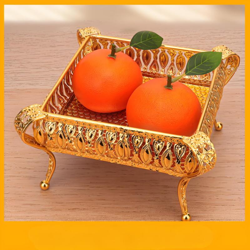 Европейская винтажная фруктовая тарелка Высококлассная круглая гостиничная стеклянная тарелка Многоярусная фруктовая корзина Креативная тарелка для торта Украшения