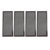 4pcs Floor Vent Mesh Cover PVC Magnetic Dust Proof Floor Register Screen Cover for Home Wall Ceiling Black