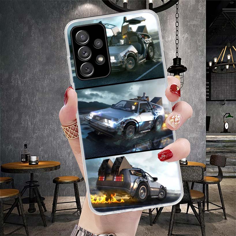 Back To The Future Time Machine Soft Phone Case For Samsung Galaxy A13 A14 A15 A16 A17 A53 A54 A55 A56 A57 A33 A34 A35 A36 A37 A
