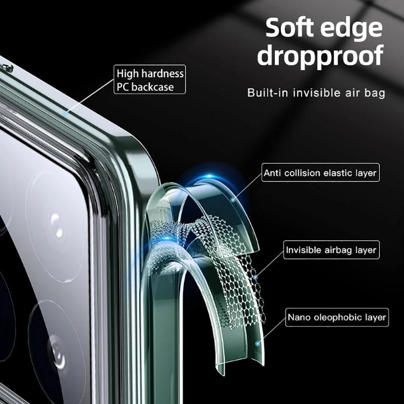 Прозрачный магнитный чехол Magsafe для Xiaomi 15 Pro, оригинальный чехол с подушкой безопасности, ударопрочный защитный чехол для Xiaomi 15, задняя крышка