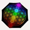 Chakra Balance Mandala Wall Art: Vibrant Energy Healing Design for Home DecorUmbrella, Portable 3-Fold Compact Umbrella,Christmas Gift ES624