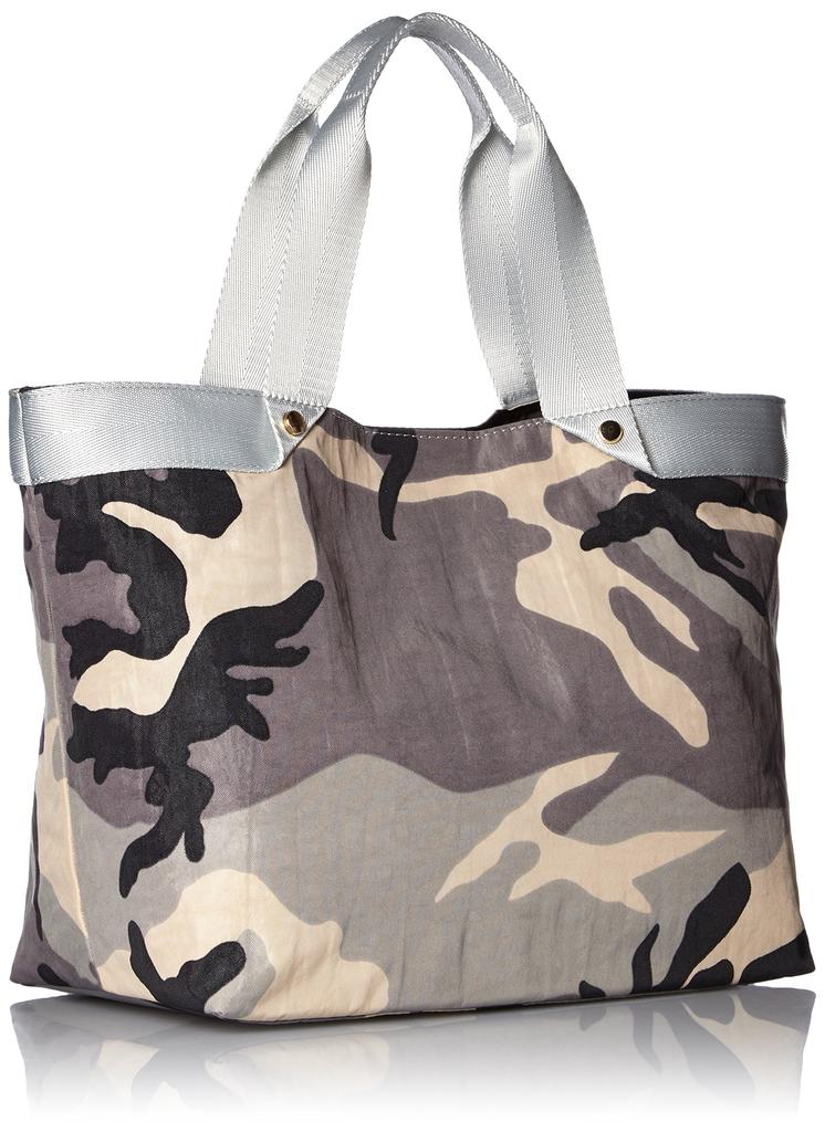 Сумка-тоут однотонная с камуфляжным узором на ручках-лентах формата А4 для поездок на работу или учебу, веб-эксклюзив 1613111084 [Cuko]