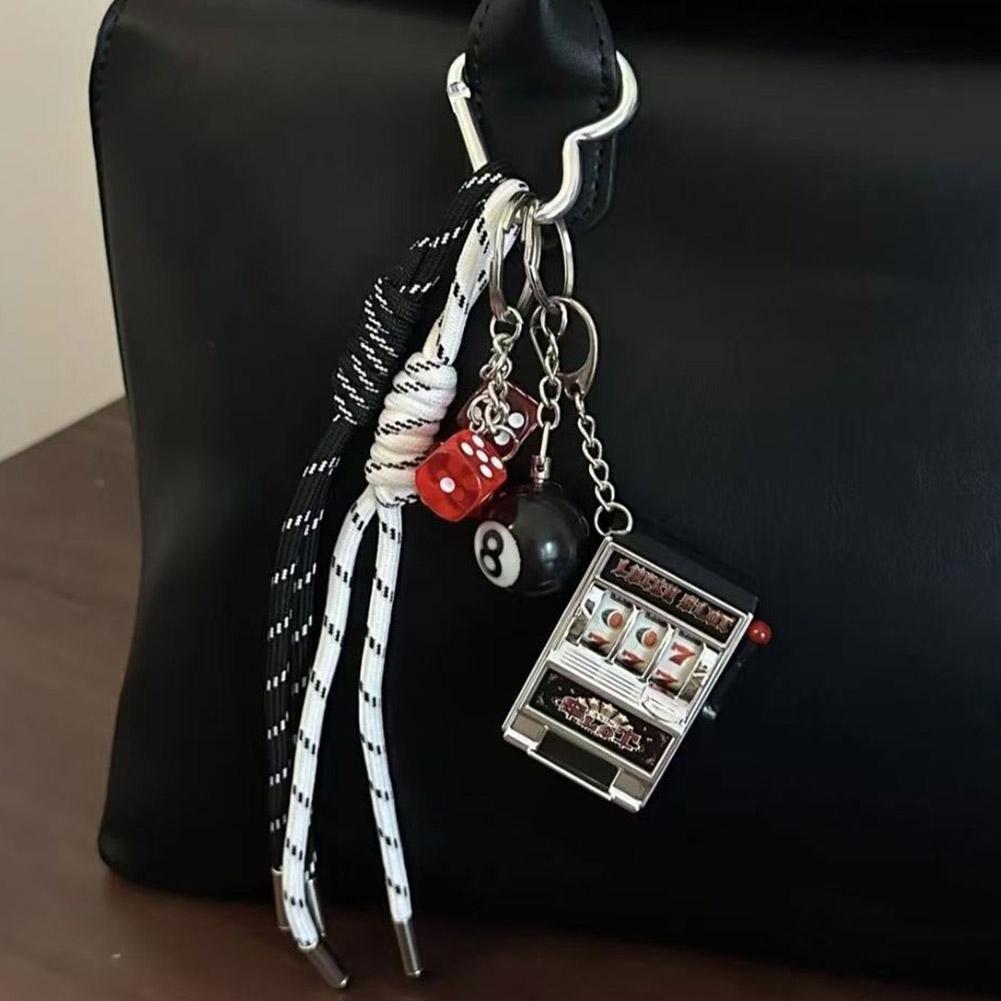 Простая мода играбельный мини-фруктовый автомат брелок кулон качающийся симулятор лотереи музыка Ma V1O1