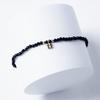 14K Black Clover Natural Stone Spinel Bead Bracelet