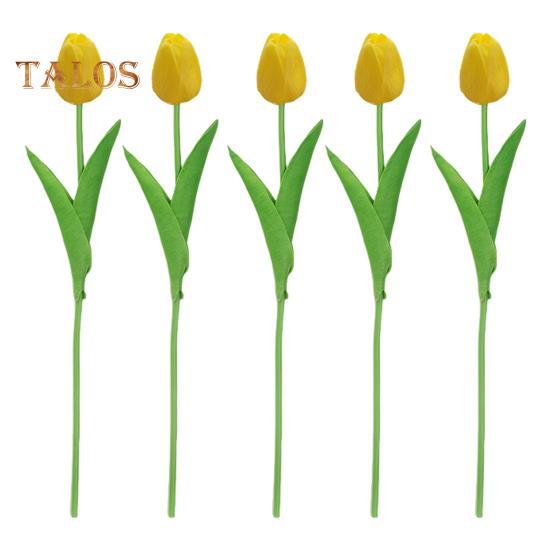 5 шт. Имитация тюльпана 34 см Искусственный тюльпан Поддельные цветы Искусственный тюльпан оптом Подарок на День матери для вазы Главная Кухня Свадьба Весна Украшения для вечеринки