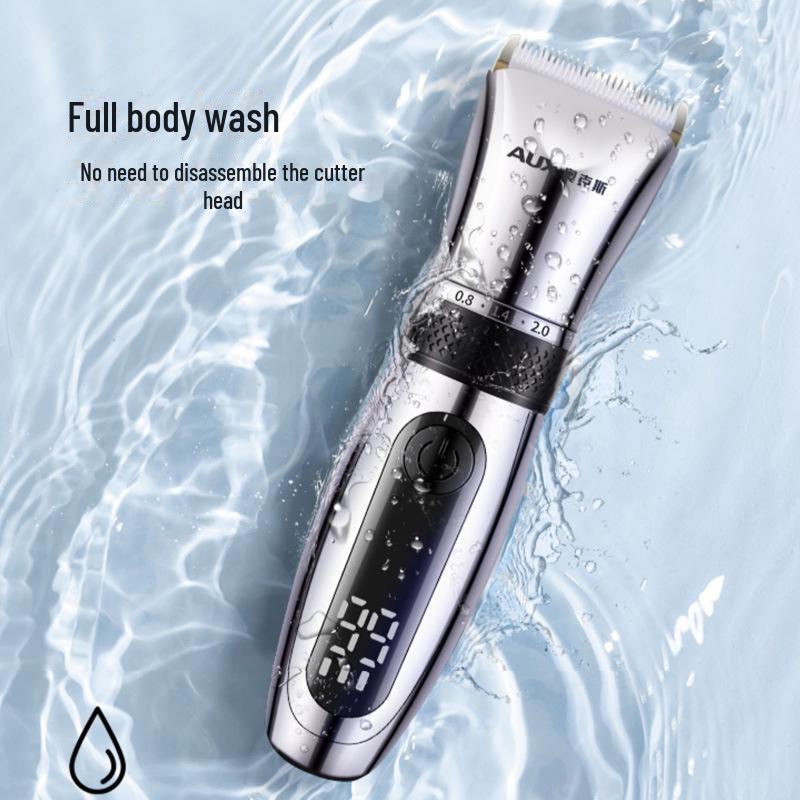 Аккумуляторная электрическая машинка для стрижки волос Oaks: Бритва для самостоятельного бритья в домашних условиях