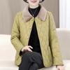 Mother's Plush Leather-Trimmed Winter Jacket: Fashionable, Thick Cotton Coat for Middle-Aged Women In Loose, Large Sizes.