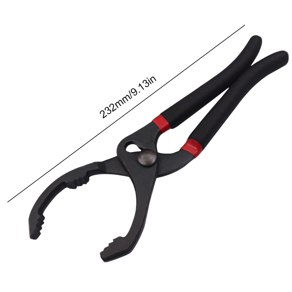 10/12 Inch Car Adjustable Oil Filter Wrench Oil Filter Pliers Clamp Type Wrench Oil Filter Remove Disassembly Tool for Truck Car