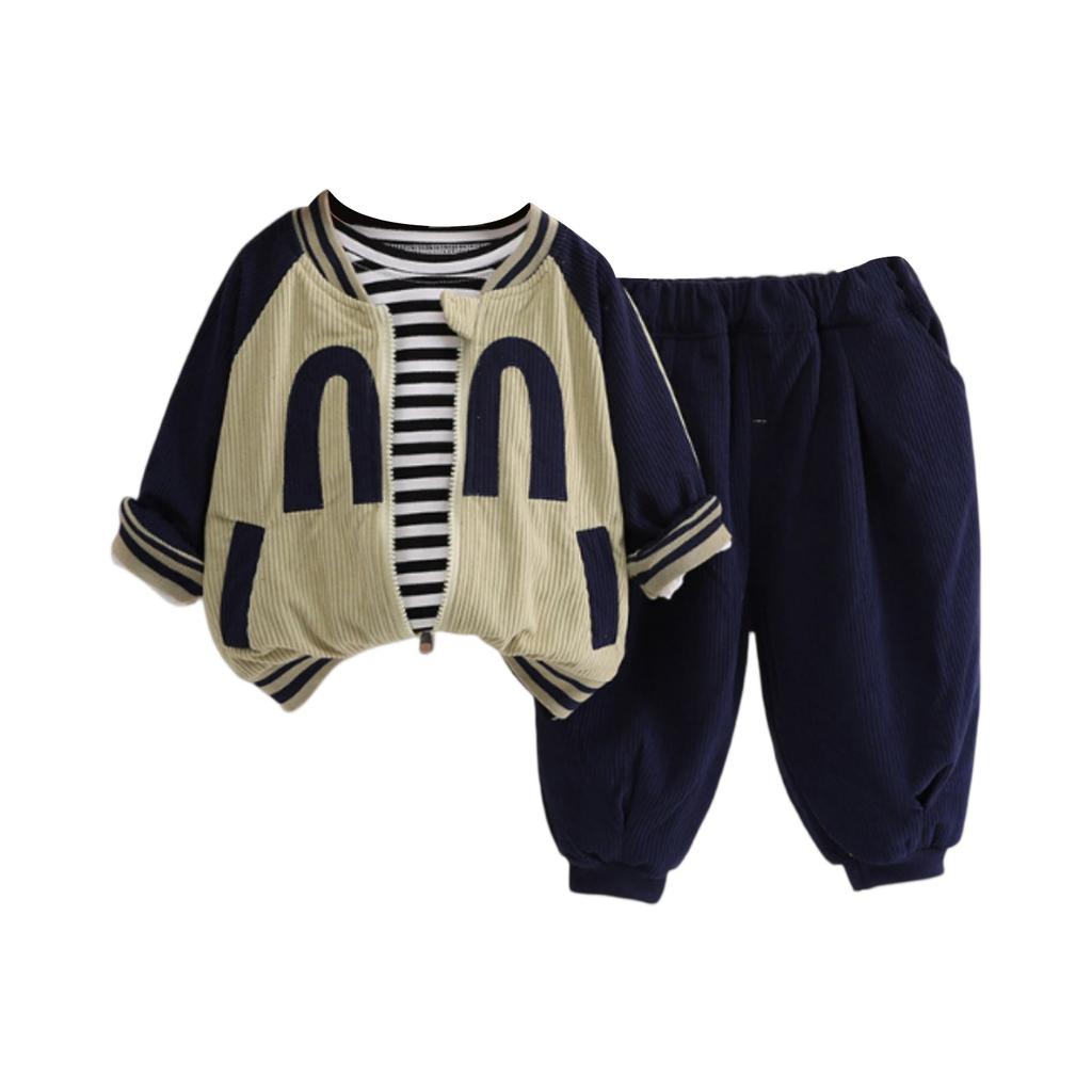 Детский повседневный комплект с длинным рукавом, удобные наряды для повседневной носки