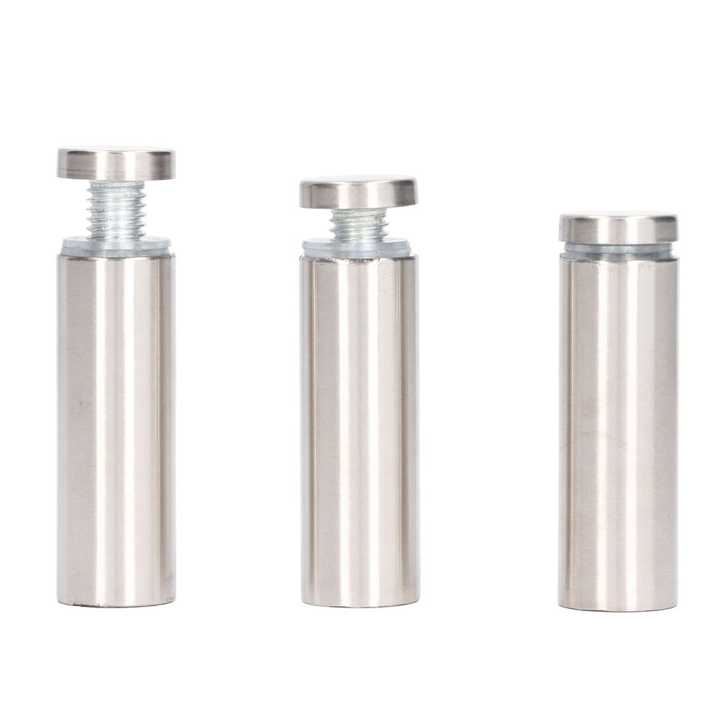 12 Set Advertising Screw Kit 19x60mm Stainless Steel Sign Standoff Screw Mounting Glass Hardware