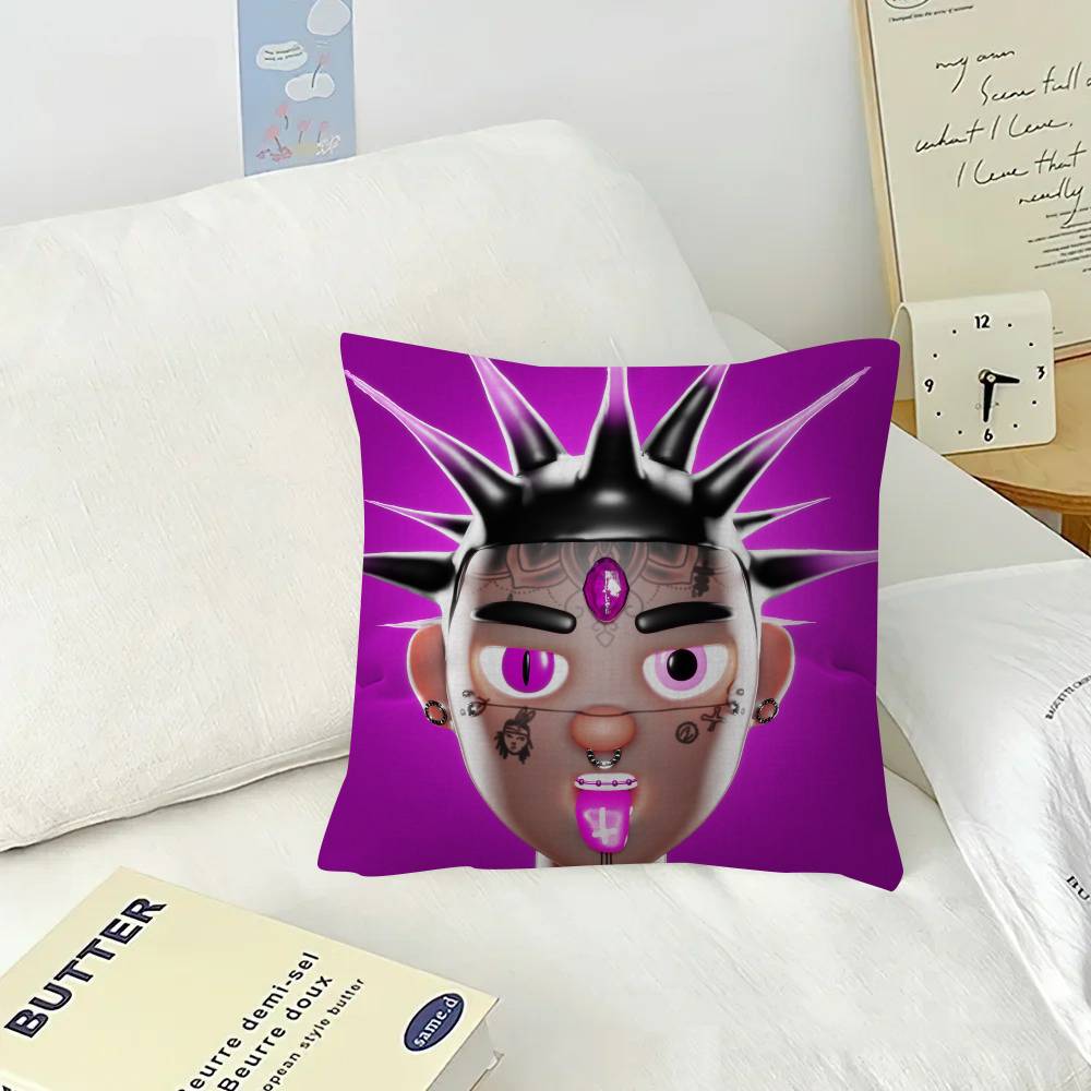 Розовая лента Lil Uzi Vert Чехол для офисной подушки Подушка для сиденья в машине Чехол для поясничной подушки XCM Чехол для подушки дивана
