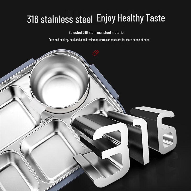 ZISIZ 316L Stainless Steel Insulated Bento Box