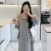 Корейский комплект: Платье-камзол и рубашка для защиты от солнца, весна/лето 2026