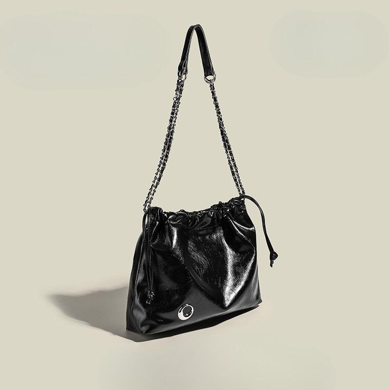 IELGY Сумка-мессенджер с цепочкой и бриллиантами, большая вместительная сумка через плечо, универсальная.