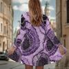 Women's Soft flowing marbled wash 3D Print Long Sleeve Open Front Cardigan, Casual Loose Fit Lightweight Street Style Outerwear