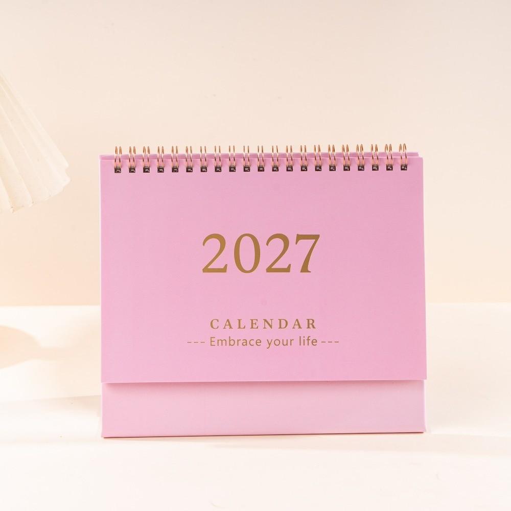 Foldable Table Calendar Standing Academic Planner 2027 Desktop Desk Calendar Office Supply