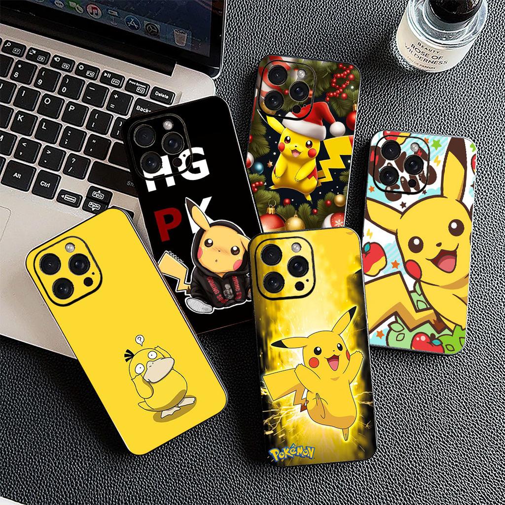Cover for Samsung Galaxy S24 S25 S23 FE Ultra Plus S7 Edge S25+ S23+ A56 5G Casing Phone Case Lovely P-Pokemons P-Pikachus GO