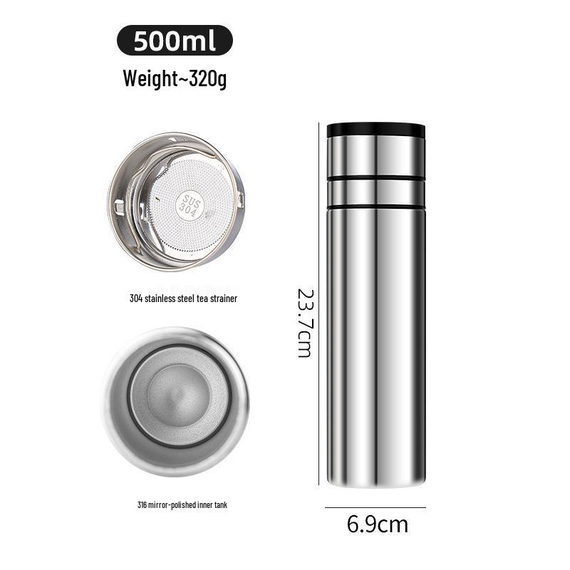 Новая термокружка из нержавеющей стали 316 с крышкой быстрого открытия и ситечком для чая