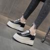 2026 Spring White Platform Wedge Shoes - Hidden Heel Casual Women's Sneakers with Thick Sole and Velvet Style
