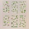 6 pcs/pack Adhesive Scrapbook Stickers Nature Transparent Flower Stickers  Hand Ledger