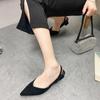 Baotou Sandals for Women In Summer, Simple Pointed Square Heel Sandals for Women In High Heels, Slim Strap Fashion, Women's Singles Shoes