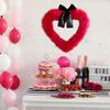 Valentine's Day Heart Garland Door Banner Festive Party Decor for Wall Window Plastic Indoor Outdoor Decoration