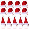 10Pcs Santa Christmas Hat Clips Mini Hair Grips Barrettes New Christmas Hair Clips Christmas