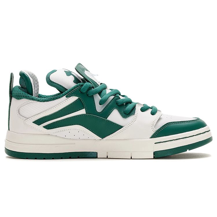 Кроссовки женские Li Ning We Wo Pro из синтетической кожи, прочные, дышащие, низкие, зеленые, белые AECS002-2