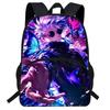 Kids Backpack School Use Anime Cartoon Design Large Capacity Oxford Fabric Bag With Ergonomic Back Support