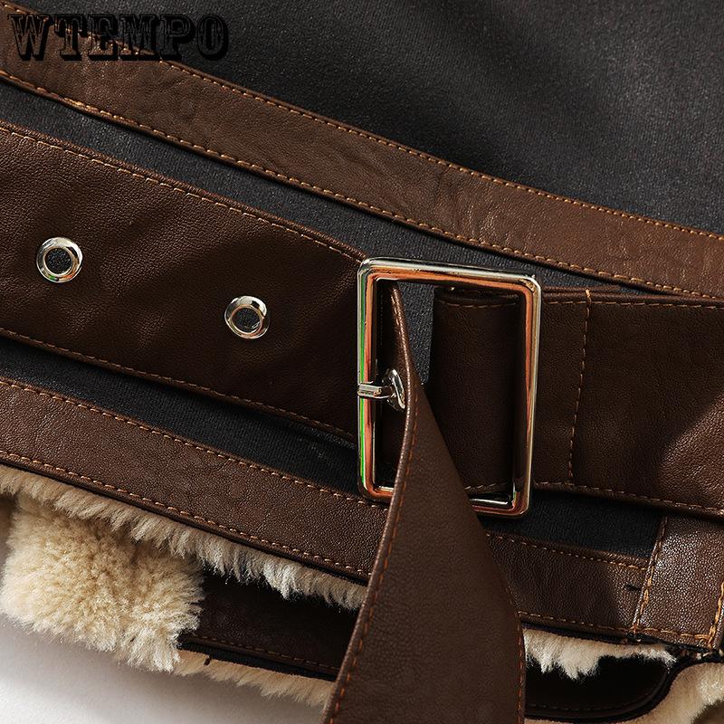 Winter Men's Large Size Casual Lapel Padded Thickened Fur Jacket Coat