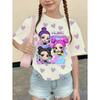 Kpop Style Short-Sleeve T-Shirts for Girls Funny Gift for Kids Summer Short Sleeve Tops Casual Round-Neck Outdoor Girls Clothes