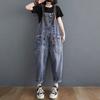 Women's Summer Fashion Casual Denim Jumpsuit Overalls