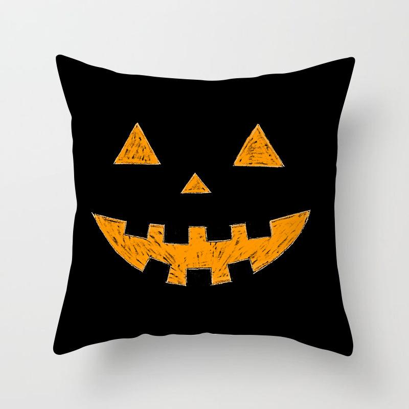New Halloween Pumpkin Series Pillow Cover Festive Home Sand Release Art Pillow Cushion Cover