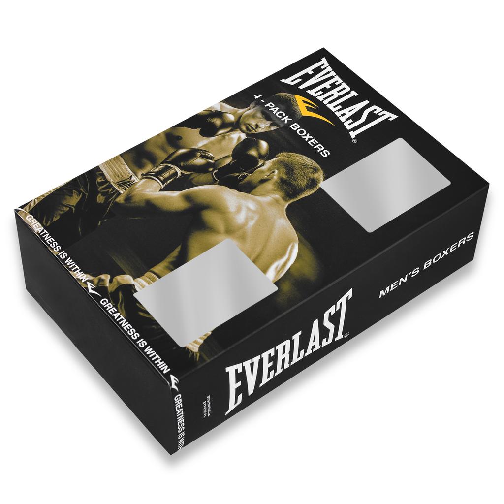 Everlast Men' Boxer Shorts EV004 Color Cotton 4 pieces Size