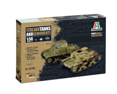 Italeri WW2 Италия Карло 2в1 Пластиковая модель IT25768 1/56 Вооруженный/Самоходный