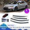 For Toyota Corolla E210 GR Altis 2020~2024 Sedan Window Vent Visor Sun Awnings Shelters Car Side Rain Guard Deflector Accessorie