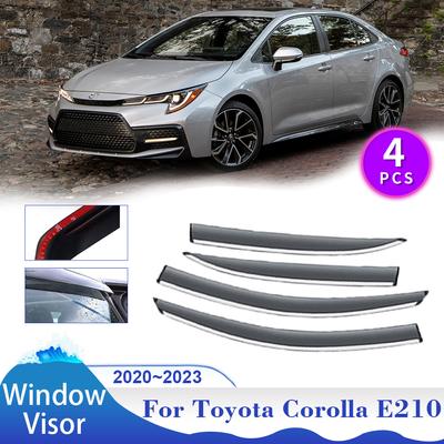 Для Toyota Corolla E210 GR Altis 2020~2024 Sedan Window Vent Visor Sun Awnings Shelters Car Side Rain Guard Deflector Accessories