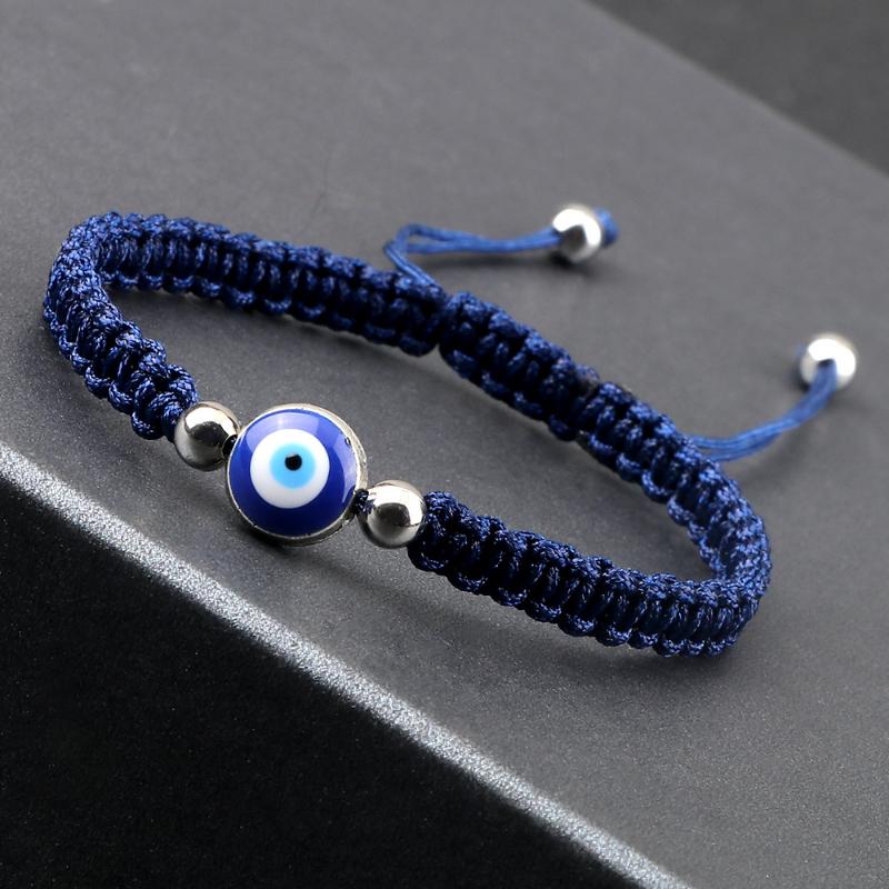 Модный браслет Lucky Red String Evil Eye, толстая золотая веревка, ручная работа, регулируемый, украшения для дружбы, браслет Hamsa для женщин и мужчин