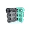 Силиконовая форма для льда большого размера из 6 предметов, зелено-серая