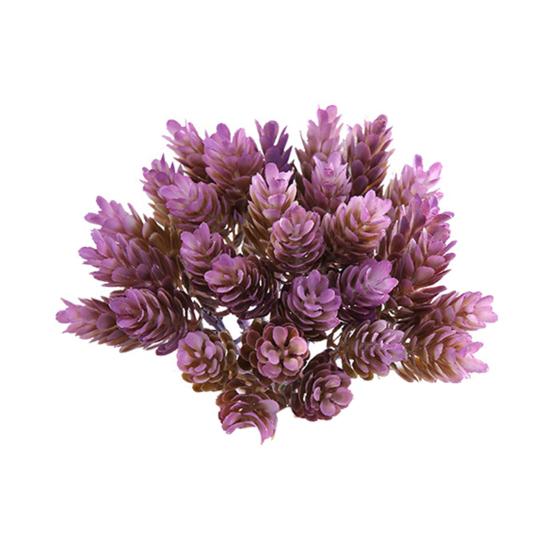 1 букет, имитация ананасовой травы, не увядающая, реалистичная, пластиковая, 30 головок сосновой шишки, ананасовая трава для офиса