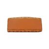 MCM Cognac Visetos Leather Triangle Crossbody Bag with Gold Hardware for Daily Use