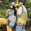 School Bag New High-value Fresh Contrasting Color Splicing Backpack Couple Light Travel Mountaineering Spring Outing Backpack
