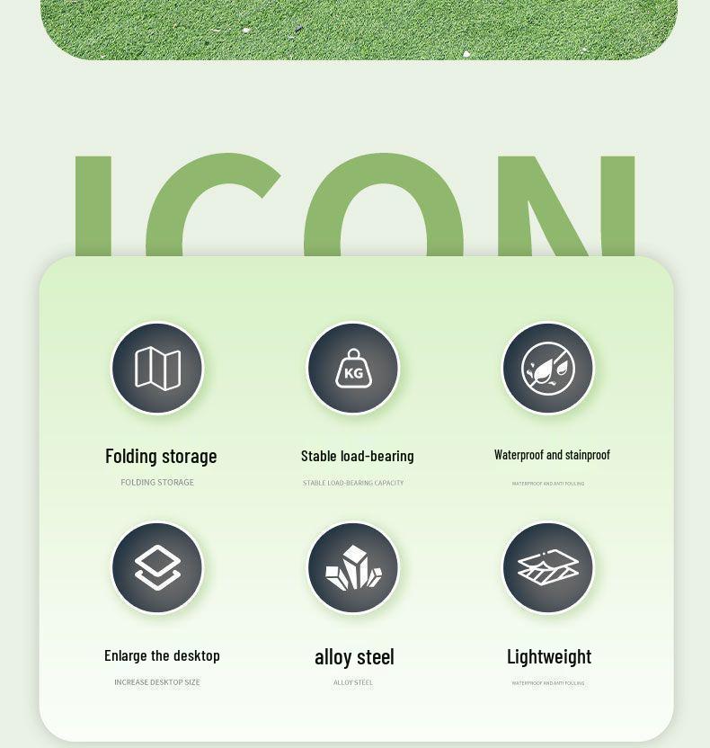 Портативный складной набор столов и стульев для кемпинга, барбекю и пикников