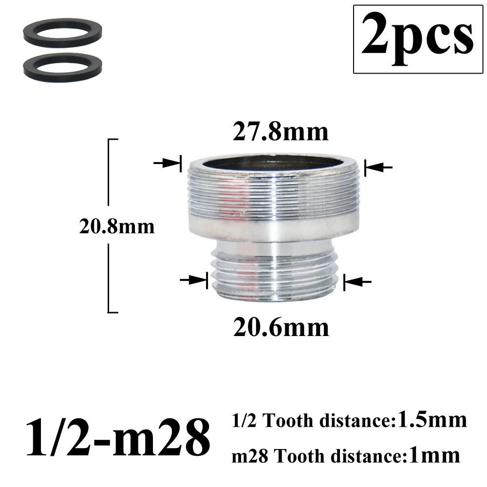 2 шт. 1/2 переходник на 16, 18, 20, 22, 24, 26, 28 мм наружная резьба адаптер для смесителя кухня ванная комната латунные фитинги для барботера вода соединение
