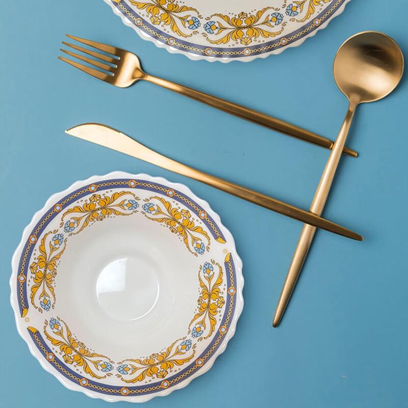 Corelle Corning Pompadour 12-Piece Dinnerware Set