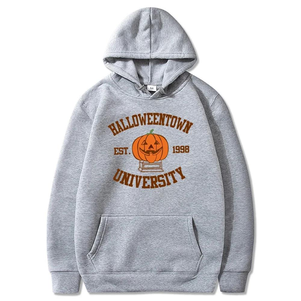 Halloweentown Hoodie Halloweentown Est 1998 Пуловер Vintage Halloween Town Осенний свитер унисекс Trendy Halloween Party Hoodies