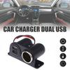 Автомобильное зарядное устройство с двумя USB-портами, быстрая зарядка 3100 мА, разветвитель автомобильного зарядного устройства с пакетом винтов, портативный расширитель адаптера питания