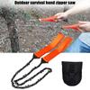 Portable Survival Chain Saw: The Ultimate Camping Zipper Saw for Outdoor Adventures!