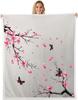 GUOYU Blanket Cat Anime Fleece Throw Blanket Queen Japanese Retro Funny Cat Sherpa Blanket Boys Girls Japanese Style Plush Blanket Japanese