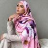 Polyester Digital Printed Scarves With Dye Printing Design For Summer Womens Fashion Accessory